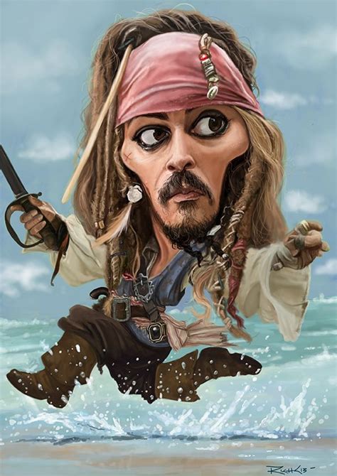 Jack Sparrow By Rico On Deviantart Caricature Cartoon Faces Funny Caricatures