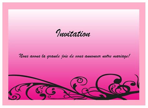 The price of this sample pack does not reflect the price of a full printed order. Faire-part d'invitation de mariage gratuit à imprimer
