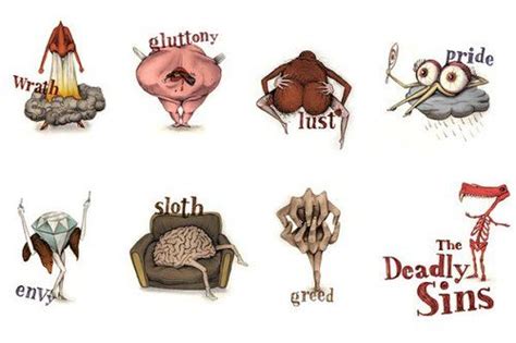 7 Deadly Sins Colors And Animals Annabelle Schott