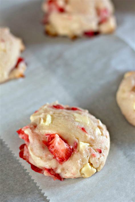 Strawberry White Chocolate Chip Cookies Kitchen Fun With My 3 Sons