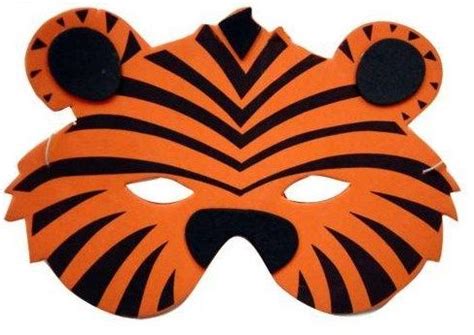 Resultado de imagen para molde de antifaz de tigre Máscara de tigre