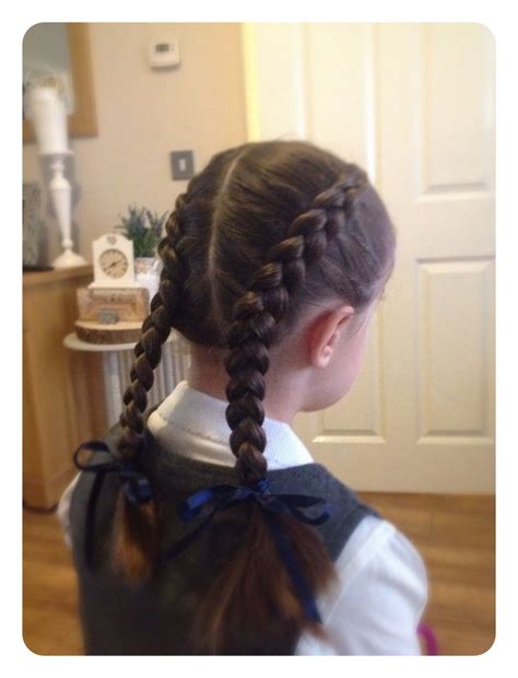 Twin Dutch Braid Back To School Hairstyles Hair Hairstyles For School