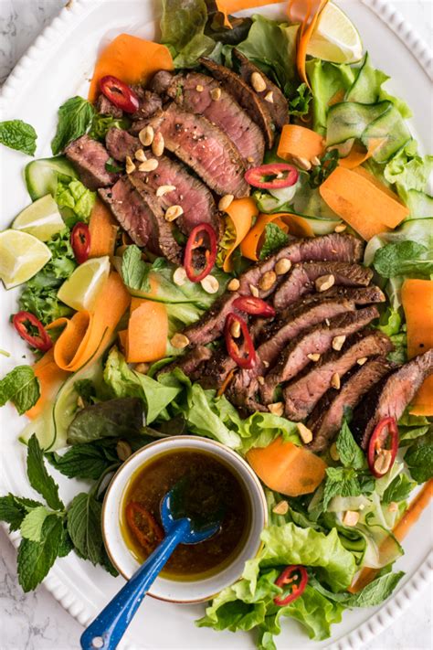 Thai Beef Salad Oppskrift Matawama Com