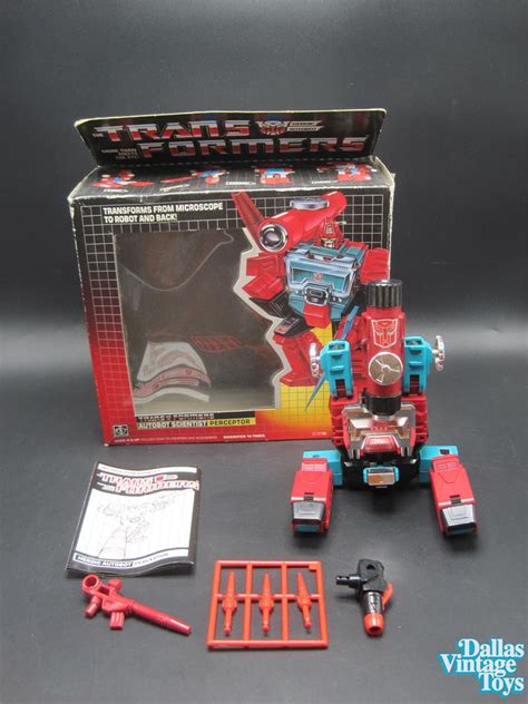 1985 Hasbro Transformers G1 Perceptor Complete With Box 1g
