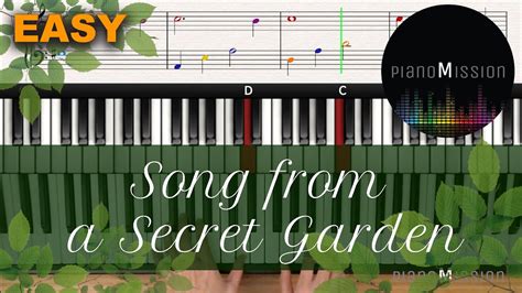 Real Piano Tutorial Song From A Secret Garden With Sheets Youtube