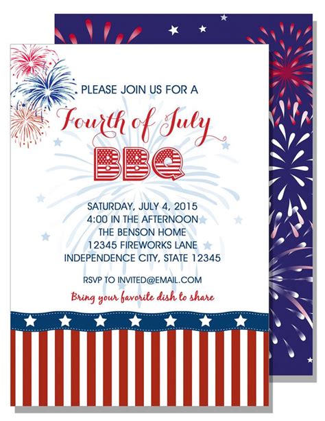 Incredible Fourth Of July Invitations Ideas Independence Day Images 2022