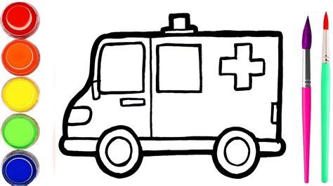 Ia mungkin lebih daripada yang anda fikirkan. Menggambar Ambulans Lukisan untuk Kanak-kanak - Pelajari ...