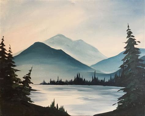 Pin By Connie On Painting Ideas Mountain Paintings Nature
