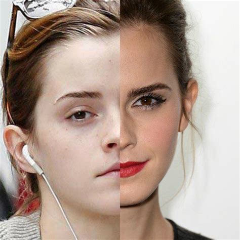29 Celebrities With And Without Makeup Emma Watson Without Makeup