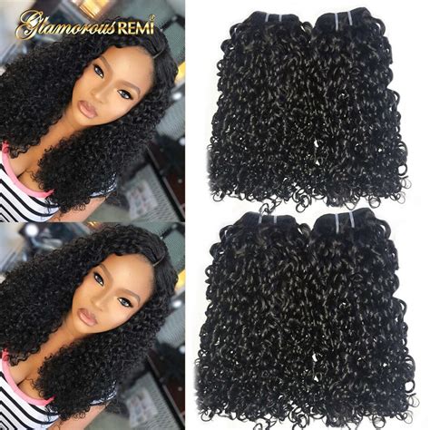 Kinky Curly Funmi Double Drawn Human Hair Weft Pixie Curl Fumi Hair Bundles 1 3 4 Pcs Thick End
