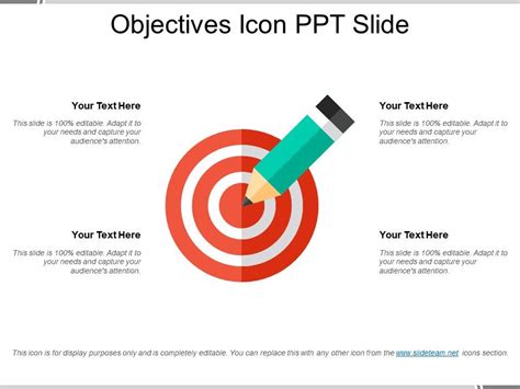 Objectives Icon Ppt Slide Powerpoint Slide Images Ppt Design
