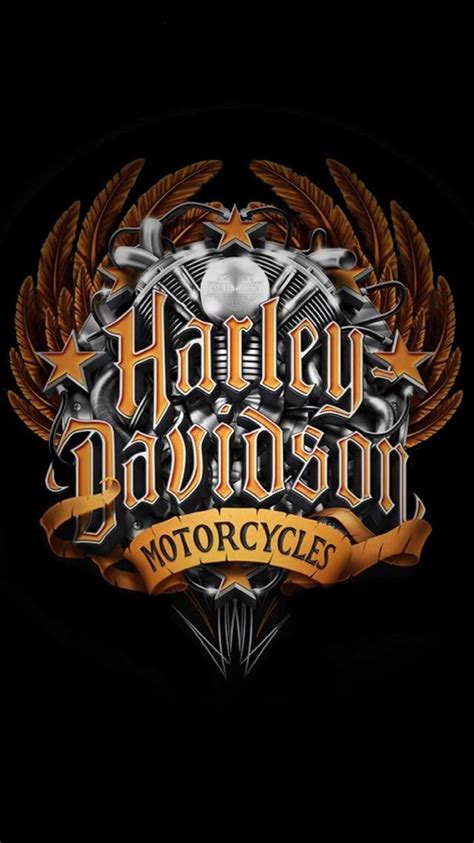 Harley Davidson Logo Phone Wallpapers Wallpaper Cave