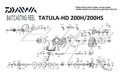 Daiwa Tatula Hd Schematics Most Complete Fishing Reels Schematics
