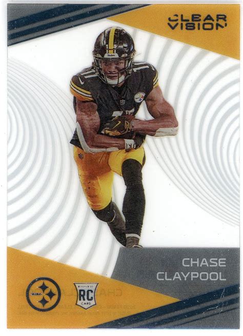 Chase Claypool 2020 Panini Chronicles Clear Vision Rookie Card Cv 15 Hollywood Collectibles