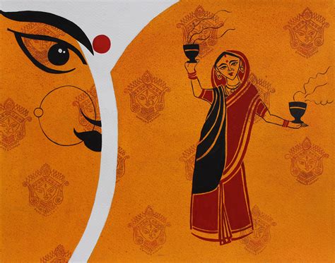 Durga Puja illustration on Behance
