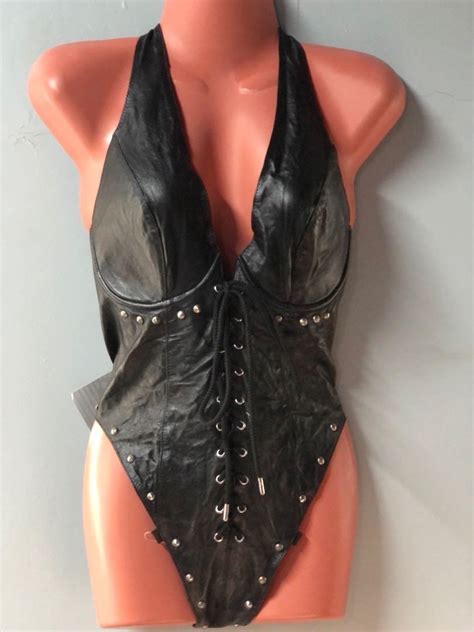 Leather Sexy Undergarment L Xl Womens Fashion Undergarments And Loungewear On Carousell