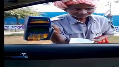 It's my design atm style. Hi - Tech beggar with ATM card swipe machine! Hyderabad ...