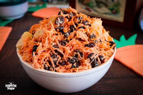 For the soy sauce sriracha potato salad combine the sweet potatoes and. Carrot Raisin Salad | Dixie Crystals | Recipe in 2020 ...