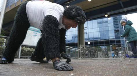 Man Dressed In Gorilla Suit Crawls London Marathon In Six Days Beats
