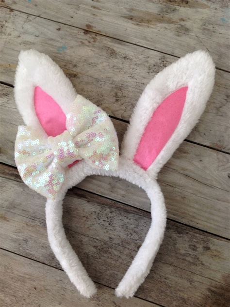 Items Similar To Easter Bunny Ears Baby Headband Baby Bow Headbands
