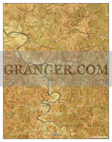 Image Of Usa Timeless Maps Elizabeth West Virginia Map 1906 162500