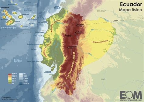 El Mapa Físico De Ecuador Mapas De El Orden Mundial Eom Outline Tts