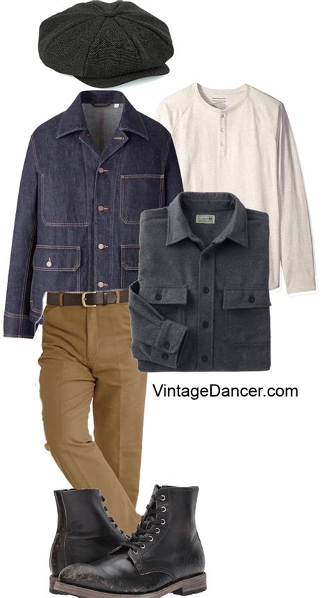 Mens Vintage Workwear Inspired Clothing