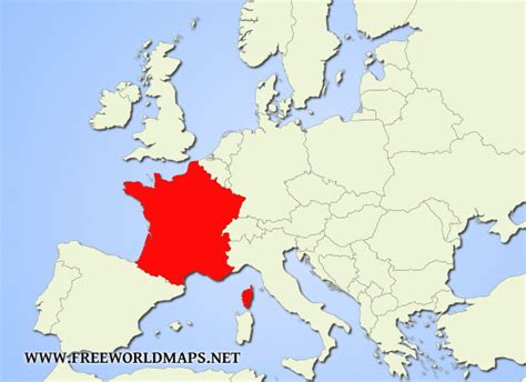 Map Of Europe With France Highlighted Map Of Spain Andalucia