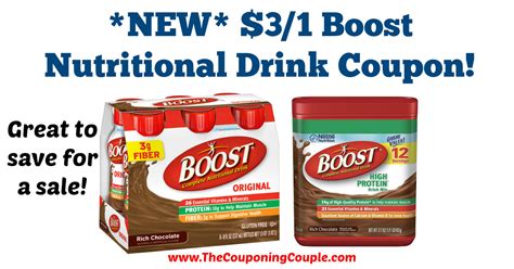 New 31 Boost Nutritional Drink Coupon