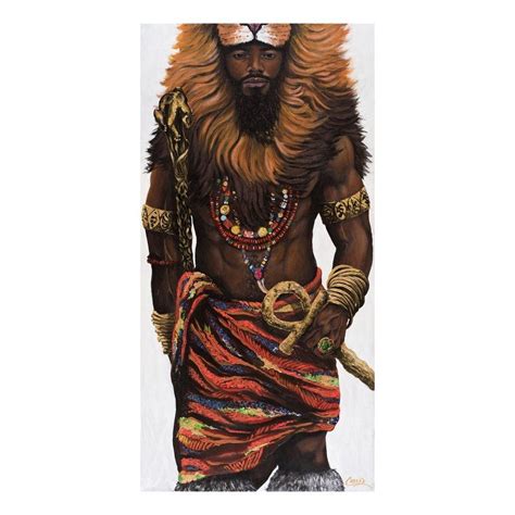 African King Strong Black Man African American Men Black Pride Art