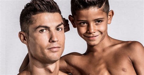 Cristiano Ronaldo Shares Picture Of Son Cristiano Jr Copying His