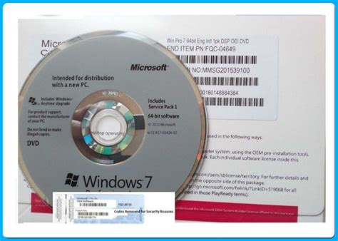 Oryginalny Klucz Licencyjny Microsoft Windows 7 Pro 64 Bitowy Klucz