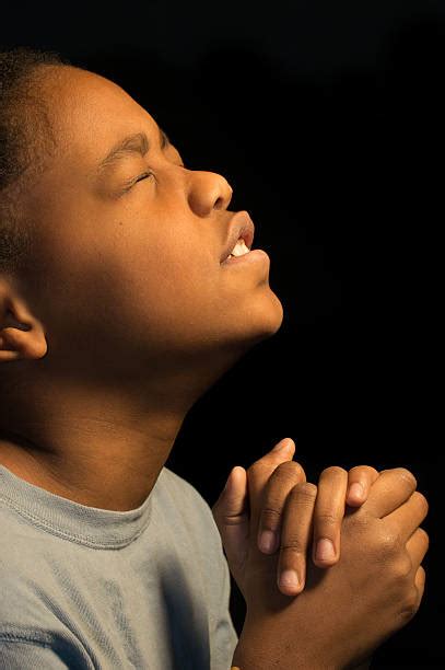 African American Children Praying Stock Photos Pictures And Royalty Free
