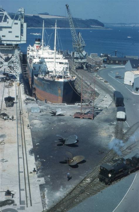 Oil Tanker British Patience In Dock At Falmouth England 1959 Built