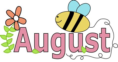Month of August Summer Clip Art - Month of August Summer Image | Grammar posters, Anchor charts ...