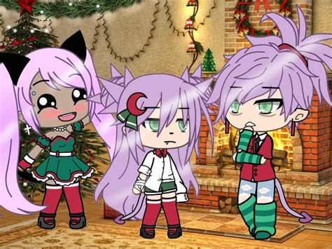 Free Download My Ocs Christmas Outfits Im Very Boreddd Gacha Life