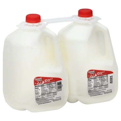 Great Value Whole Milk 2 Ct 256 Oz