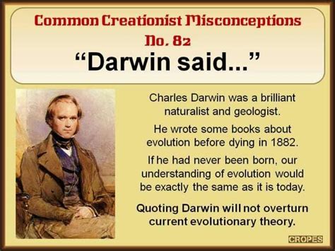 Common Creationist Misconceptions Darwin Answers In Reason