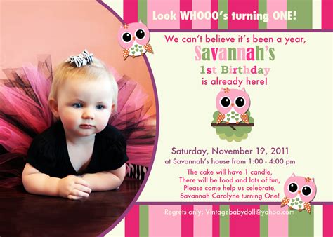 owl st birthday invitations ideas bagvania