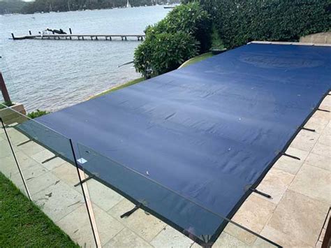 Winter Leaf Cover For Glass Wall Infinity Pool Just Covers
