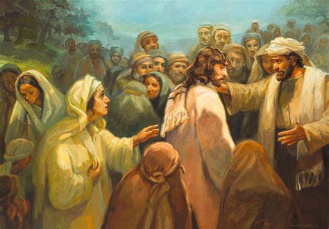 The woman with an issue of blood - Gospelimages