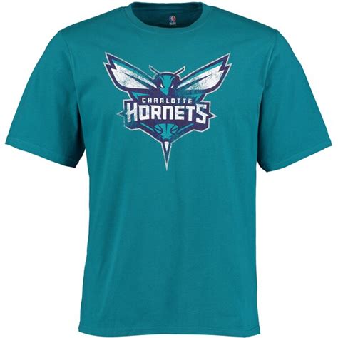 Mens Charlotte Hornets Teal Distressed T Shirt Nba Store