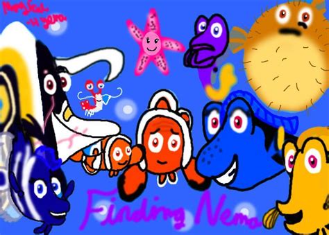 Finding Nemo Characters By Magicalhyena Fanart On Deviantart
