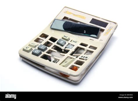 Broken Calculator Stock Photo Alamy