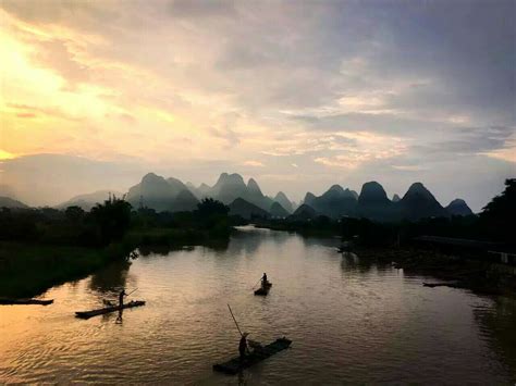 Yangshouguangxi Guangxi River Mountains Natural Landmarks World