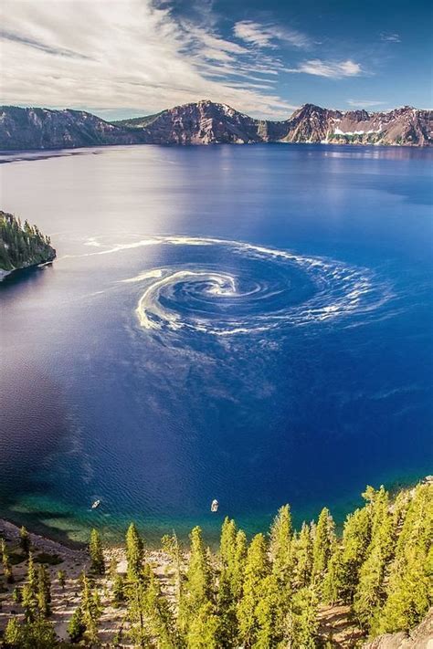 Giant Swirl At Crater Lake National Park Oregon Shah