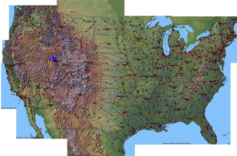 Printable Topographic Map Of The United States Free Printable Maps