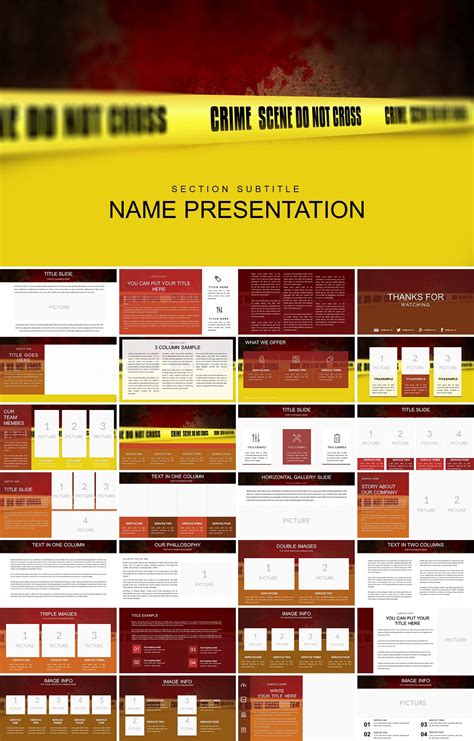 Crime Scene Powerpoint Template Free