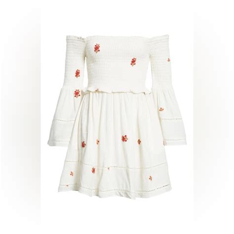 Free People Dresses Nwt Free People Counting Daisys Embroidered