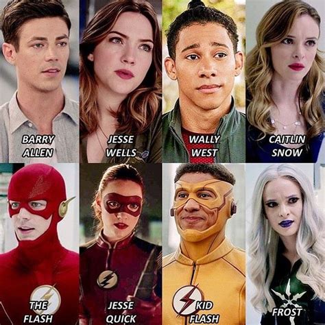 The Flash Arrow And Supergirl Characters Are Featured In This Collage